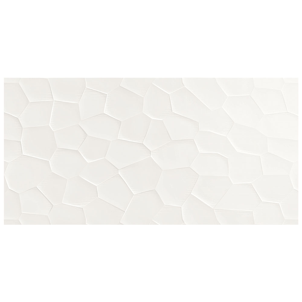 12''x24'' Color Code Deco 3D Bianco Sat. Rt