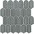 Mosaic-0.6X3.4 Feather Mosaic Seafoam Arvfe00402P