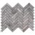 Mosaic-3/4''x3'' Collection Polar Grey Arrow M Polished