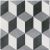 Tuile-Céramique-6''x6'' Cementum 15 Decoro Black & White Nat.