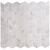 Mosaic-1 3/4'' Bianco Carrara Ribbon Polished