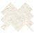 Mosaic-14-3/4X13 Alabastro Avorio Freccia
