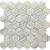 Mosaîque-Stone Glass Hexagon Bianco Lasa