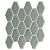 Mosaic-2.5X3.75 Essenza Esagona Grigio Medio