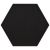 Tile - Ceramic-7.7X8.9 Essenza Mayfair Hexagon Negro Matte Rt