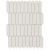 Tile - Ceramic-2.5X8 Elongated Fish Scale White