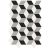 Mosaic-1 5/8X2 3/4 Xxs Rombo E Super Bianco/Nero/Grigio