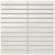 Mosaic-1X5.75 Matchstick Large White Glossy