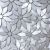 Mosaic-4'' Flower Mos. Thistle Silver Mix