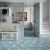 Tile - Ceramic-10X12 Starline Hexagon Blue Nat.