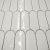 Tile - Ceramic-2.5X8 Elongated Fish Scale White