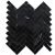 Mosaic-3/4''x3'' Collection Nero Marquina Arrow M Polished