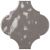 Tile - Ceramic-5.75''x5.75'' Silk Wall Arabesque Piombo Glossy