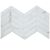 Mosaic-Stone Glass Herringbone Statuario