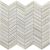 Mosaîque-Stone Glass Herringbone Bianco Lasa