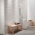 Tuile-Céramique-16''x32'' 3D Wall Design Angle White Matt