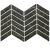 Mosaîque-Stone Glass Herringbone Marquina