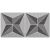 Mosaic-3''x6'' Metro Patchwork B&W (Random Mix Of 16)