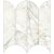 Mosaic-11X12 Incanto Calacatta Michelangelo Mosaico Ventaglio Glossy