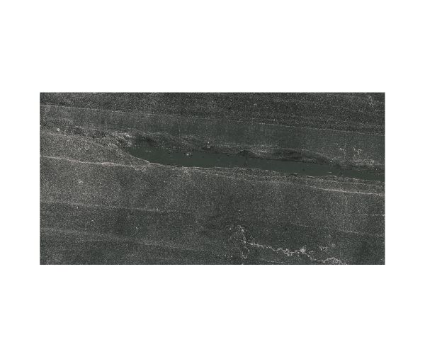 Slab - Ceramic-Maxfine Pietre Lavica 6mm Black Nat (39.5X118in)