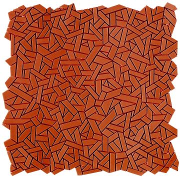 Mosaic-Textures Fasce Lisce Mos. Arancio Scuro