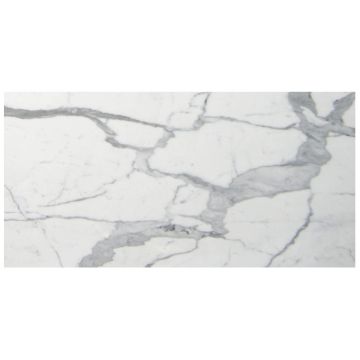 Tile - Stone & Other-12''x24'' Statuario Extra On Porcelain Support Polished
