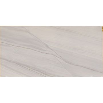 Dalles-Céramique-Maxfine Marmi 6mm Bianco Lasa Lev (59X118po)