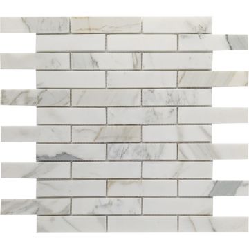 Mosaic-3/4'' x 3 3/4'' Calacatta Extra Polished (Brick)