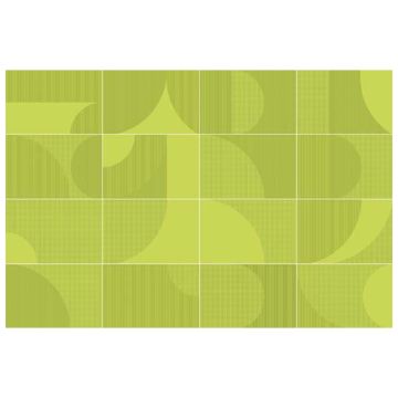 Tile - Ceramic-4.7''X7'' Let It Bee 1 V Green Deco