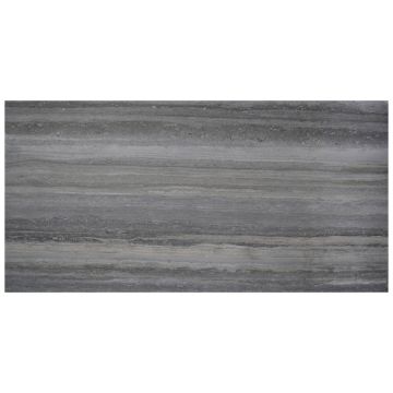 Tile - Stone & Other-12''x24'' Travertino Ocean Silver Blue Honed