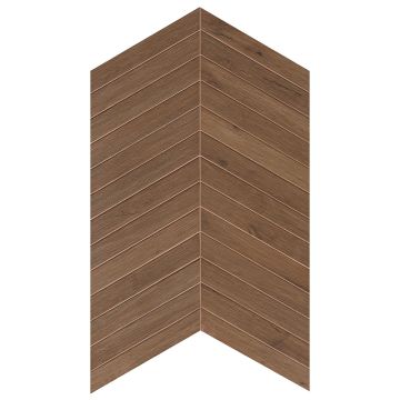 Tile - Ceramic-3X18 Roots Chevron Tobacco Nat.