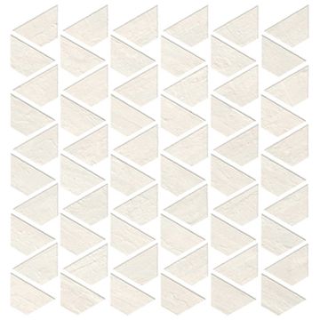 Mosaic-12.25''X12.5'' Raw White Flag Mosaic