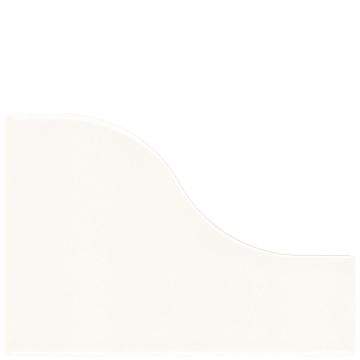 Tile - Ceramic-3,25X4,75 Curve White Glossy