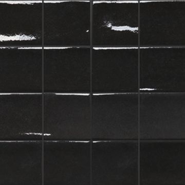 Tuile-Céramique-4X4 Marrakech Black Glossy