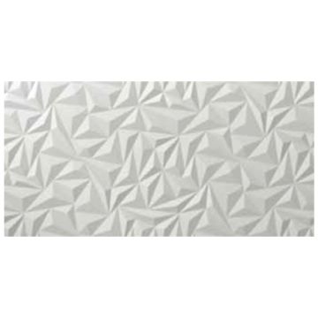 Tile - Ceramic-16''x32'' 3D Wall Design Angle White Matt