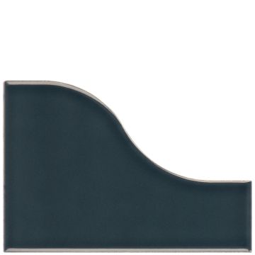 Tile - Ceramic-3,25X4,75 Curve Ink Blue Glossy