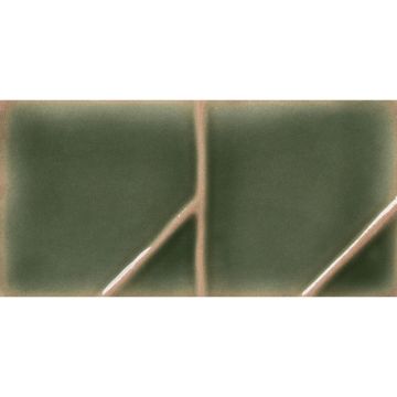 Tile - Ceramic-2.5X5 Origami Moss Glossy Std