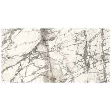 Dalles-Céramique-MAXFINE MARMI 6mm CALACATTA GREY LUC (59X118in)