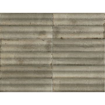 Tile - Ceramic-2.5X9.5 Lume Greige Struttura 3D Swing Lux