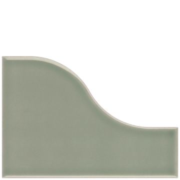 Tile - Ceramic-3,25X4,75 Curve Aquarium Glossy