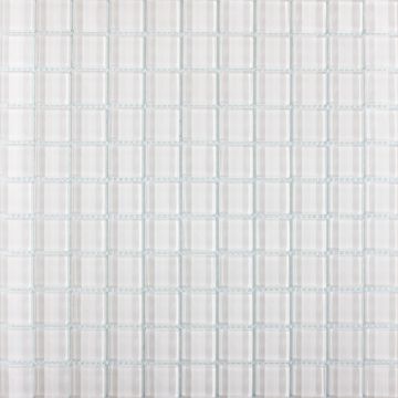 Mosaîque-1''x1'' Glass Polar White