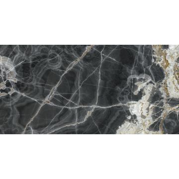 Slab - Ceramic-Maxfine Marmi 6mm Black Onyx Lev (59X118in)