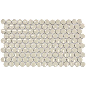 Mosaîque-3/4 Penny Round Linen Glossy