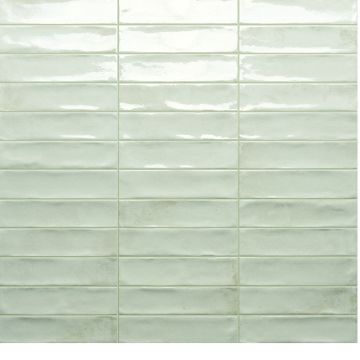 Tuile-Céramique-2X8 Marrakech White Brick Glossy