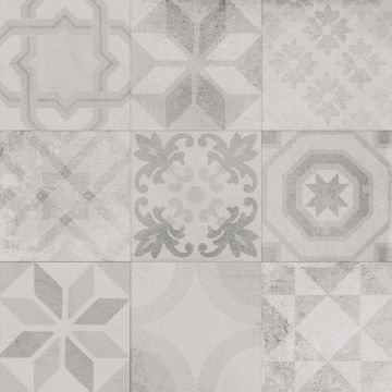 Tile - Ceramic-24''x24'' Beton Hidraulico Nat. (6 Random Patterns)