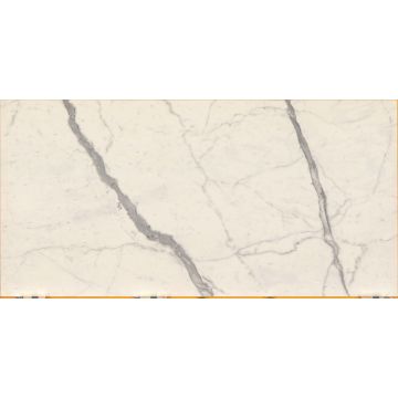 Dalles-Céramique-Maxfine Marmi 6mm Statuario B. Venato Extra Lev (59X118po)