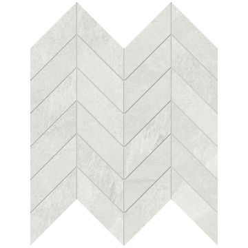 Mosaîque-12X12 Nuances White Mosaico Chevron