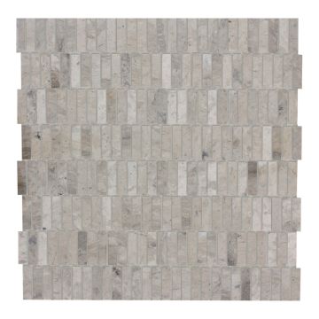 Mosaic-1,5''x0,45'' Mudmosaic Brickchip Lead Honed