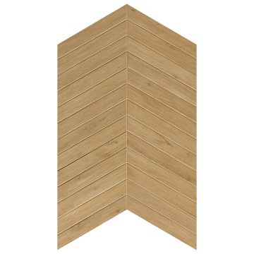 Tile - Ceramic-3X18 Roots Chevron Honey Nat.