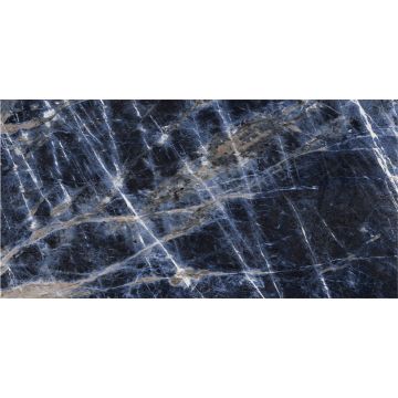 Slab - Ceramic-Grande Marble 6mm Sodalite Blu A Bookmatch Lux (64X128in)